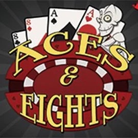 Official Poker logo: Aces and Eights - 3 Hands by RTG (Reel Time Gaming) at Boomzino Casino