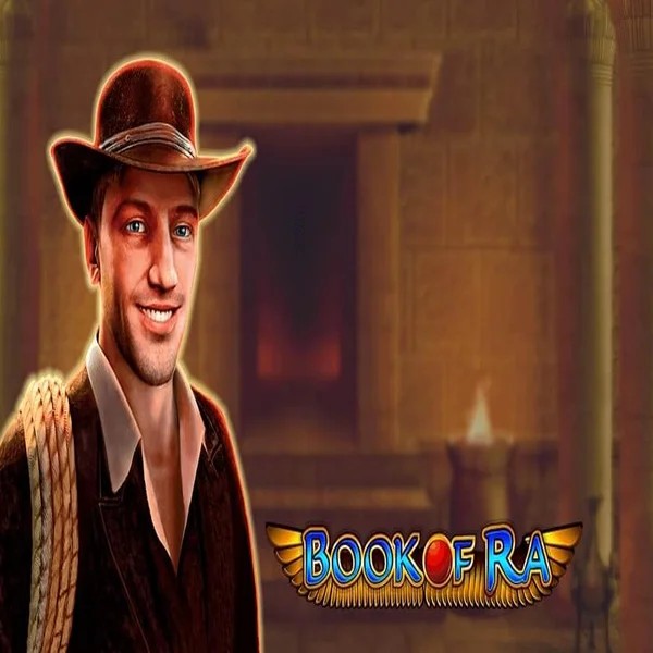Book of Ra logo by Greentube at Boomzino Casino