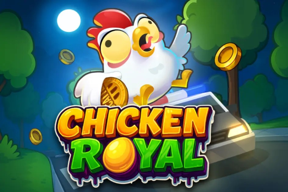 Official Casino Games logo: Chicken Royal by InOut at Boomzino Casino