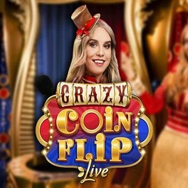 Crazy Coin Flip slot icon by Evolution, available at Boomzino Casino