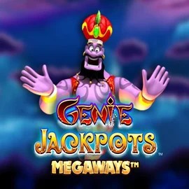 Jackpots logo of Genie Jackpots Megaways from Blueprint Gaming at Boomzino Casino