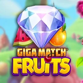 Giga Match Fruits slot logo by RubyPlay at Boomzino Casino