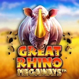 Official Slots logo: Great Rhino Megaways by Pragmatic Play at Boomzino Casino