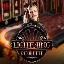 Lightning Roulette logo by Evolution Boomzino Casino