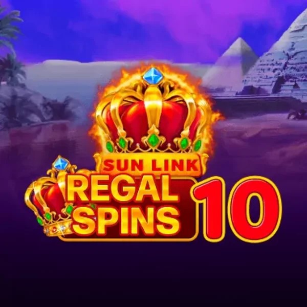 Regal Spins 10 online game logo by PatePlay on boomzinoo.com