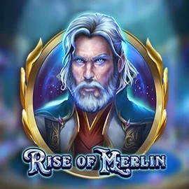 Official Slots logo: Rise of Merlin by Play'n GO at Boomzino Casino