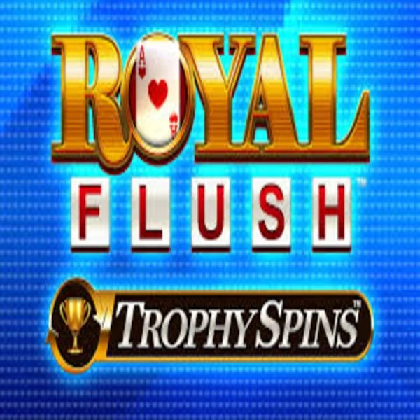Royal Flush Trophy Spins slot visual from Greentube available on boomzinoo.com