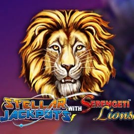 Stellar Jackpots with Serengeti Lions logo by Lightning Box Game at Boomzino Casino