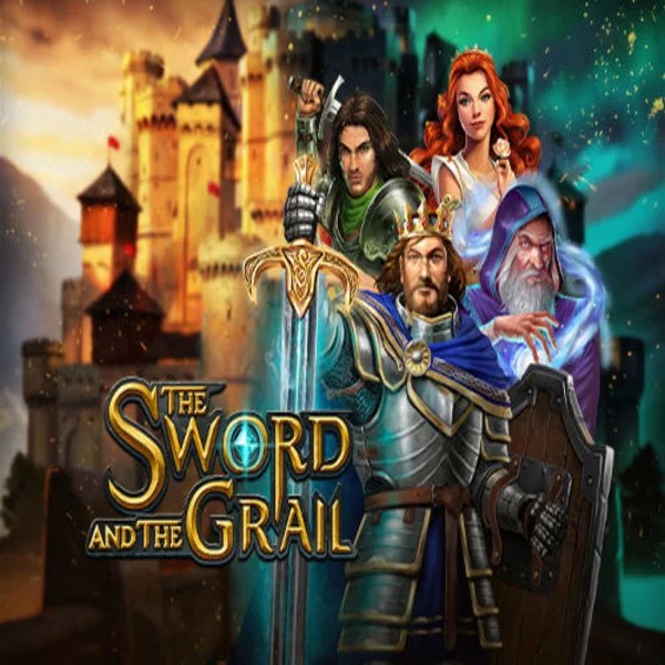The Sword and the Grail slot visual from Play'n GO available on boomzinoo.com